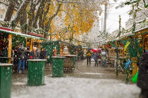 Mercado de Natal de Salzburg na Praça Mirabell